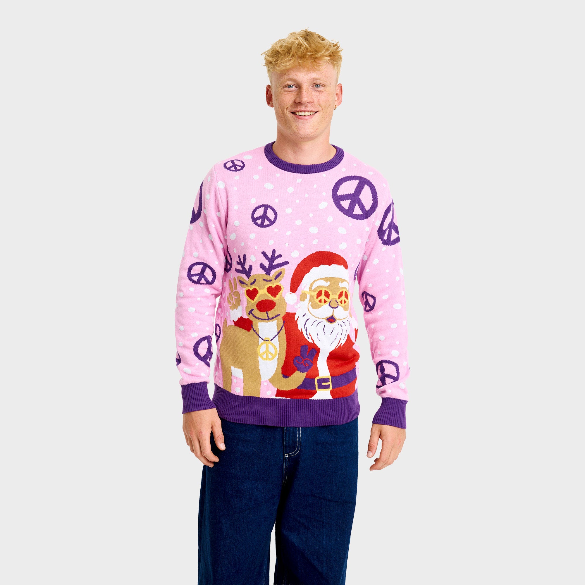 Hippie julesweater - Herre